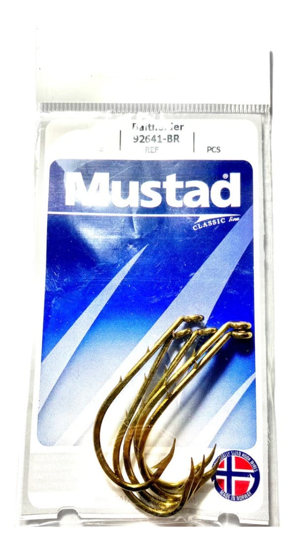 Anzuelo Mustad 92641 En Blister V/medidas Pata Corta Bronce