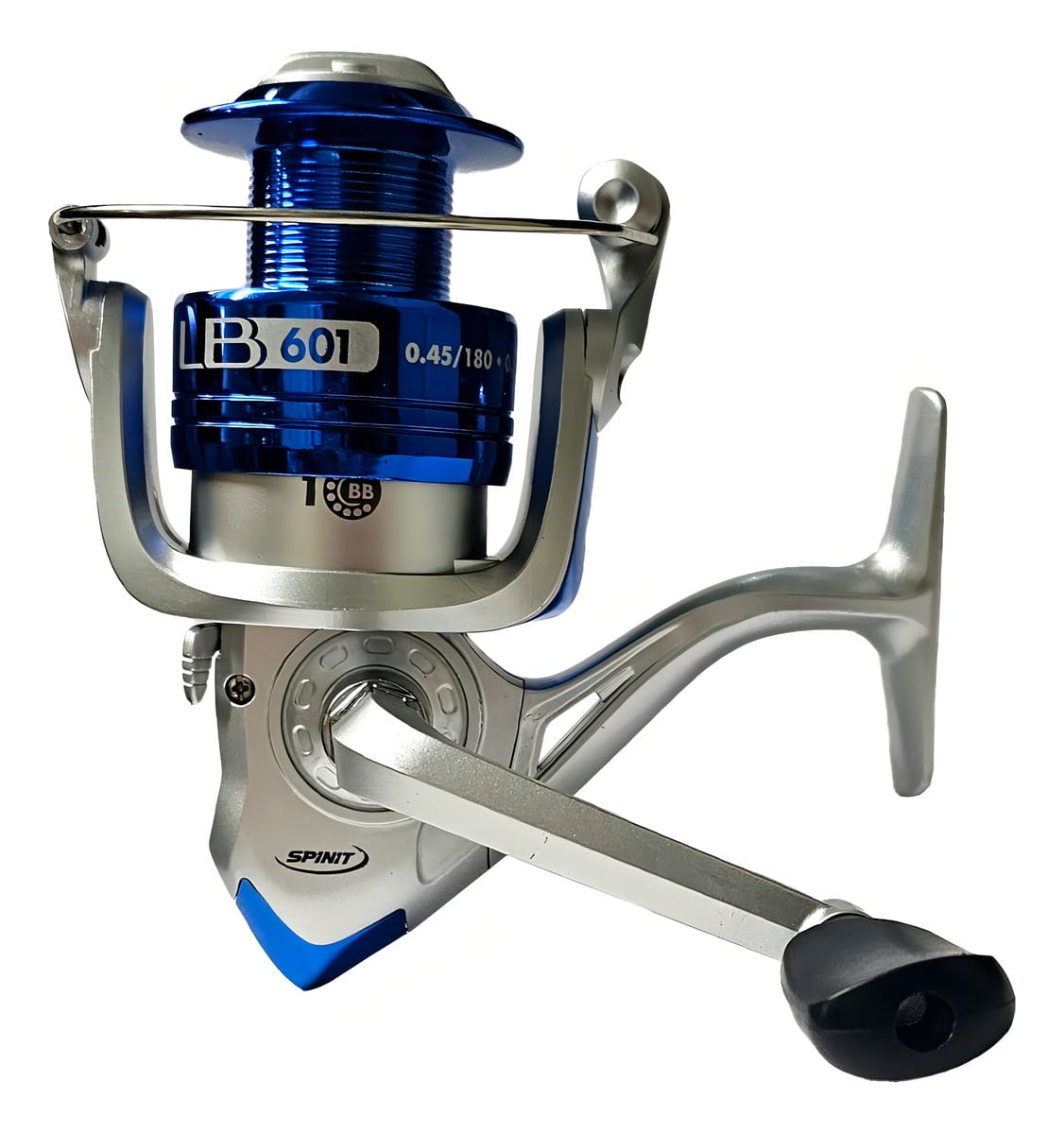 Reel Spinit Lb 601 Pesca Spinning Pejerrey Variada Rio Color Gris/azul Lado De La Manija Derecho/izquierdo