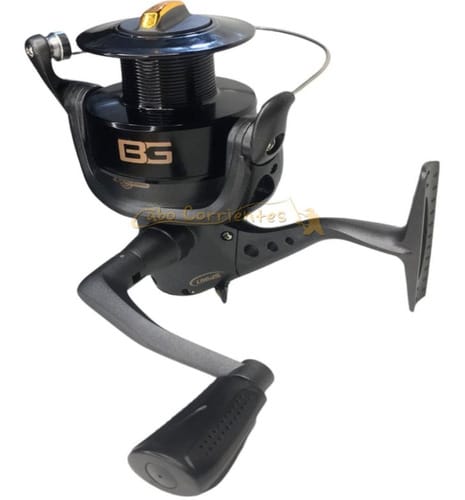 Reel Pesca Frontal Spinit Bg 40 Pejerrey Variada Rio Mar Color Negro Lado De La Manija Derecho/izquierdo