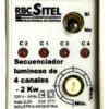 Secuenciador Temporizador Luminoso Rbc Sitel 4 Canales 2 Kw