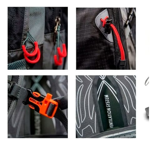 Mochila Spinit Araucana 35 Litros Camping Trekking Color Negro/gris