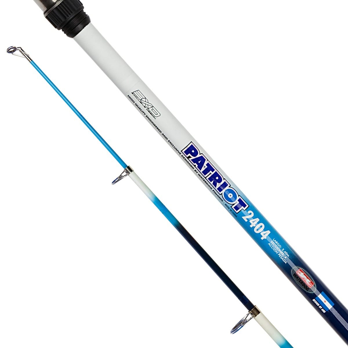 Caña Waterdog Patriot - 270cm - 5tr - Fibra De Vidrio - Pes.