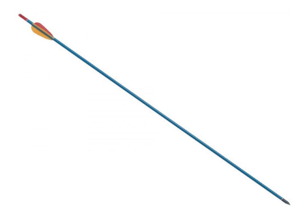 Flecha De Aluminio Ek Archery De 30" Color Azul Punta Desmontable