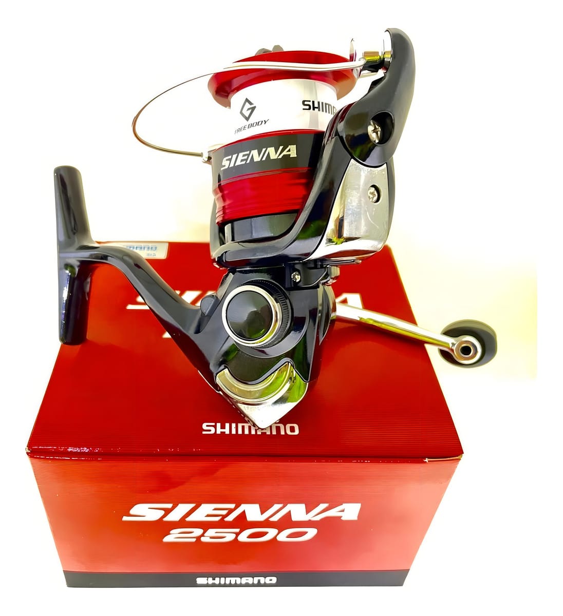 Reel Frontal Shimano Sienna Fg Sn2500fg Derecho/izquierdo Color Negro