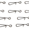 Baitclip Mosqueton Pesca De Acero Lineas Mar Río X 10 Un.