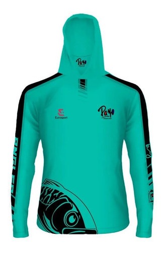 Remera Payo Con Capucha Cuello Sec Rapido Y Proteccion Uv