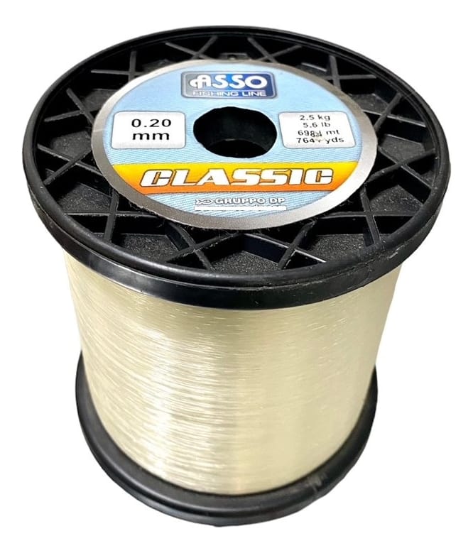 Nylon Asso Classic 0,20mm 2,5kg Bobina 6.984m Transparente