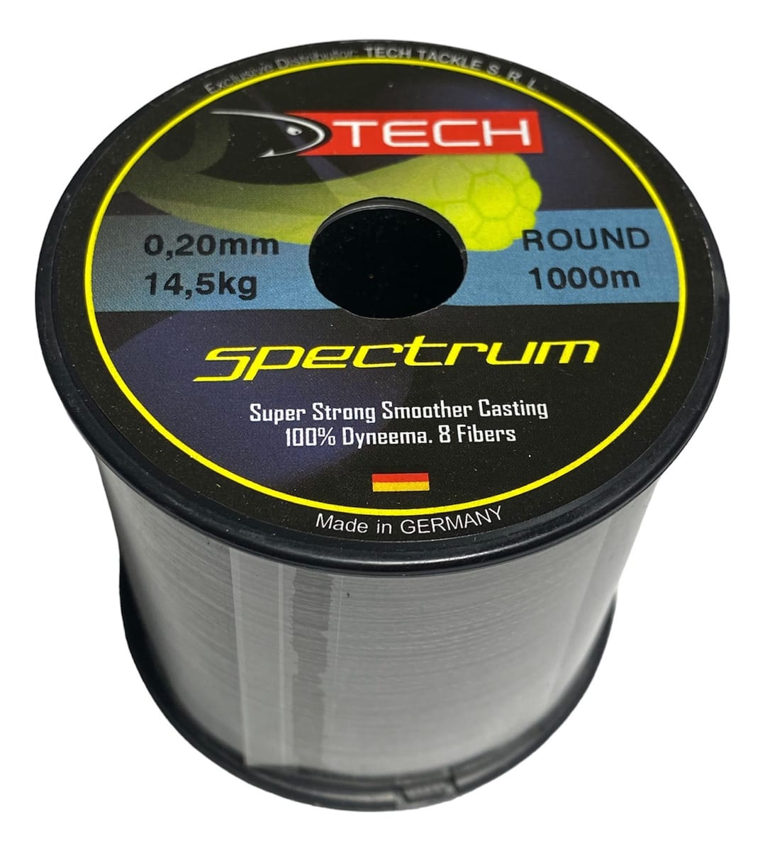 Multifilamento Tech Spectrum Bobina De 1/4 0,20 Mm 1000 M 14,5 Kg De 8 Hebras