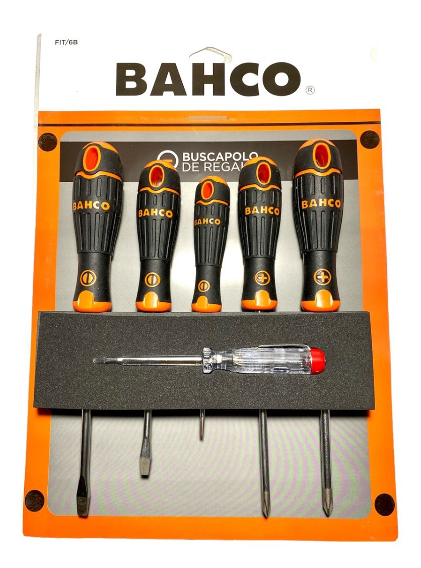 Set Juego Destornilladores Bahco Fit 6b 6pz Phillips/plano