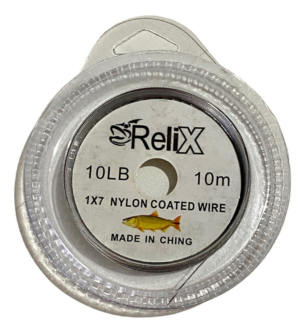 Leader De Acero Forrado Relix 10lbs X10m Pesca Con Tubitos