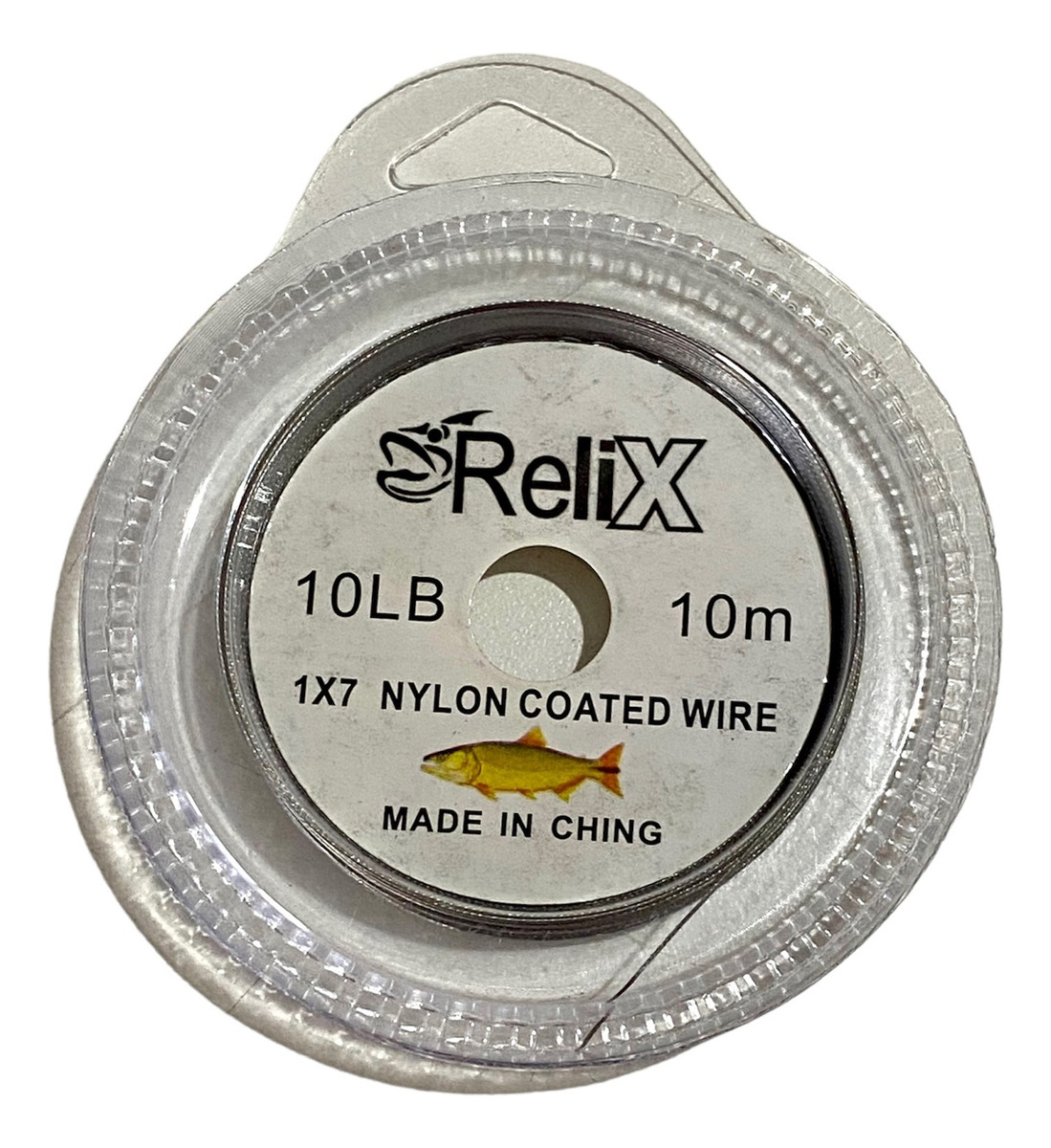 Leader De Acero Forrado Relix 10lbs X10m Pesca Con Tubitos