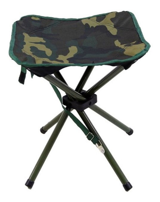 Banqueta Plegable Ntk Camuflada O Negra