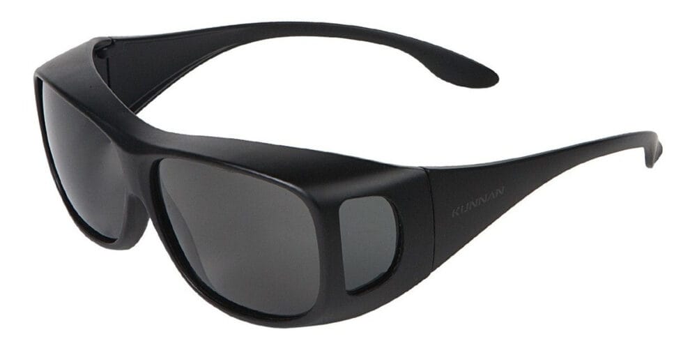 Lentes Sol Polarizados Kunnan K6087 P/ Usar Sobre Recetado Color Negro Color De La Lente Negro Color Del Armazón Negro