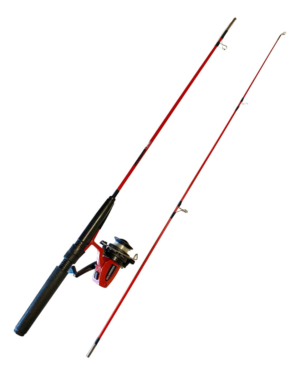 Combo De Pesca Waterdog Caña Sólida 2,10 M+reel+nylon+acc