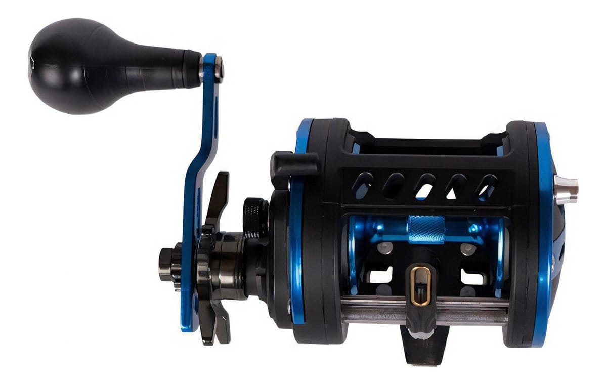 Reel Spinit Off Shore X Pesca Rotativo 4 Rul Redondo Variada Color Azul / Negro