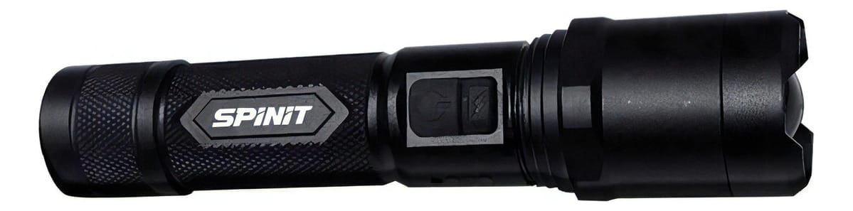 Linterna Spinit Pointmax 400r Duo Recargable Pila 400 Lumens Color De La Linterna Negro Color De La Luz Blanco