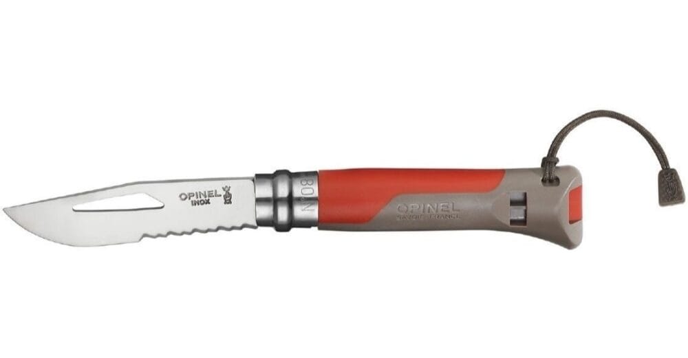 Cortaplumas Opinel Outdoor 1714 Rojo N8 - Hoja 8,5-ac. Inox.