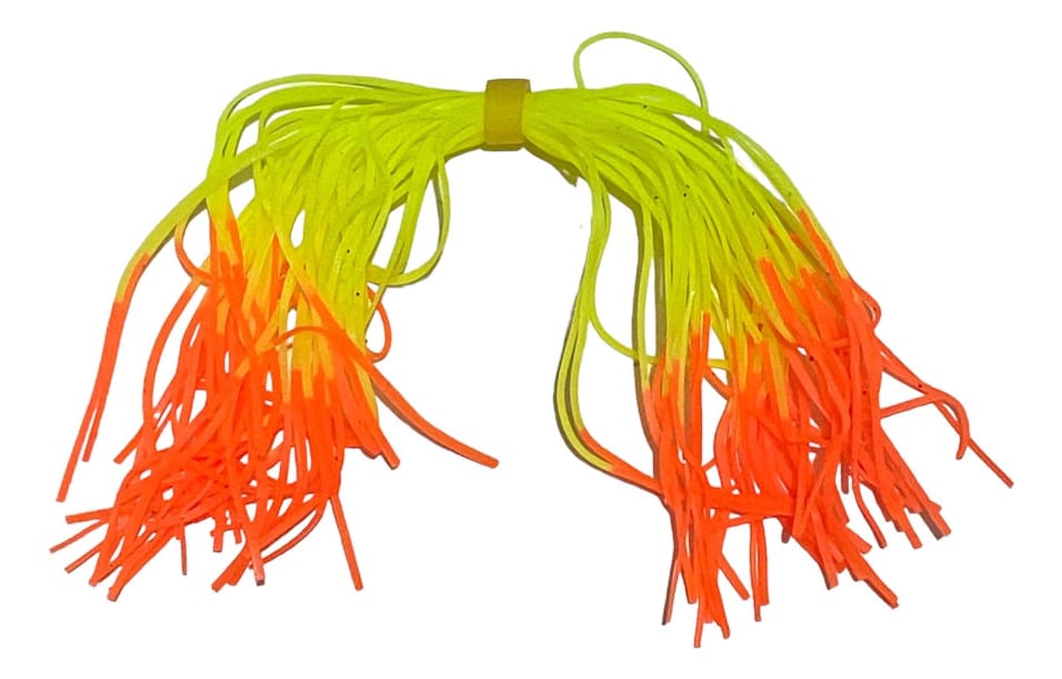 Flecos De Silicona Para Señuelos Pollerita De 12 Cm Gomas