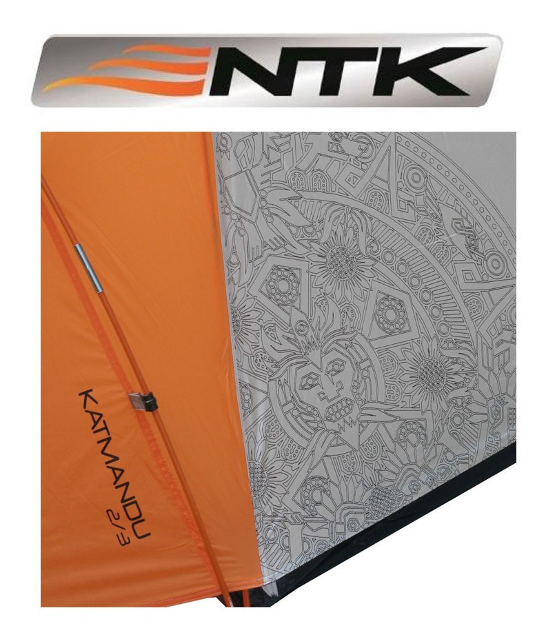 Carpa Ntk Katmandu Para 3/4 Personas Naranja/blanco