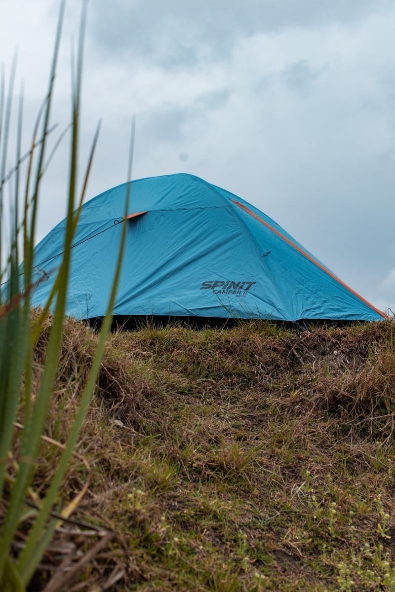 Carpa Iglu Para 4 Personas Spinit Camper Camping Impermeable Color Naranja/turquesa