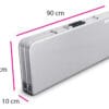 Mesa Spinit Camping Aluminio 90x67x70 Cm Con 2 Bancos Resite