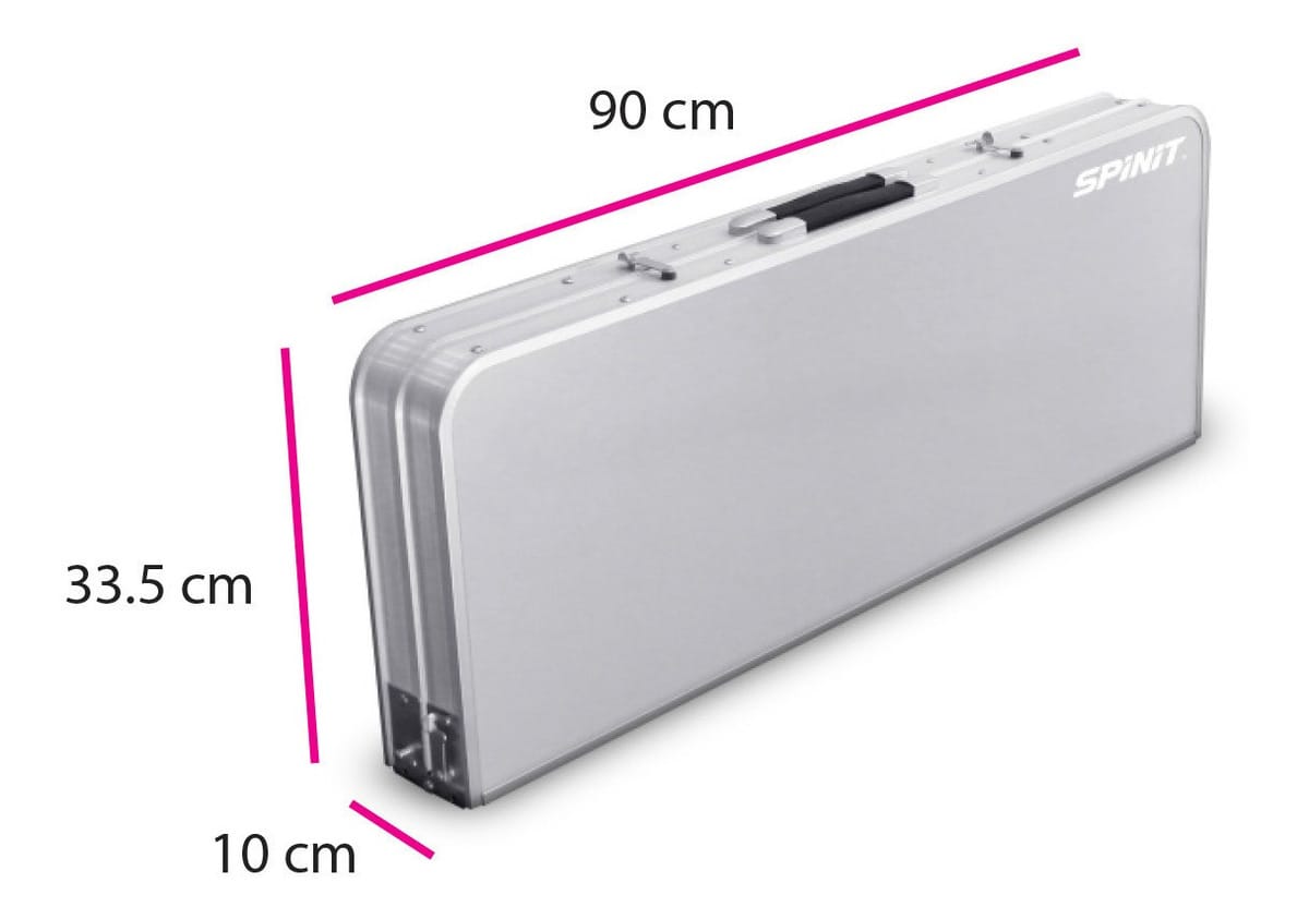 Mesa Spinit Camping Aluminio 90x67x70 Cm Con 2 Bancos Resite