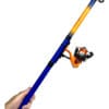 Combo Pesca Spinit Caña + Reel + Nylon Mochilero Variada