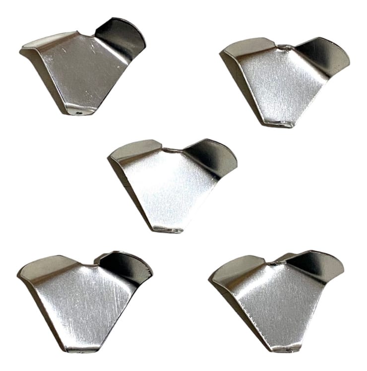 Helice Giratoria Para Señuelos Metálica Doble Pasante X 5un.