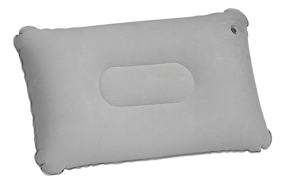 Almohada Inflable Waterdog Afelpado Camping Pillow2 Color Gris