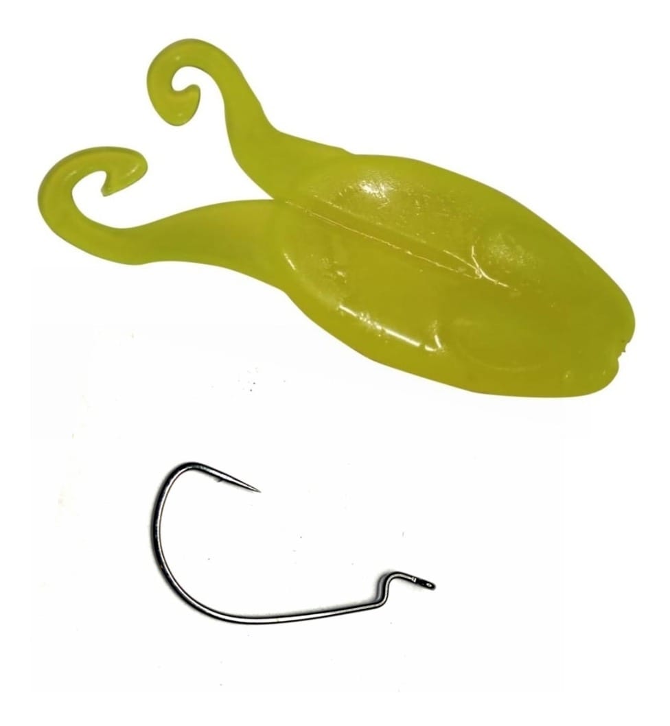 Señuelo Gozio Lure Soft Rana Paddle Goma Con Offset
