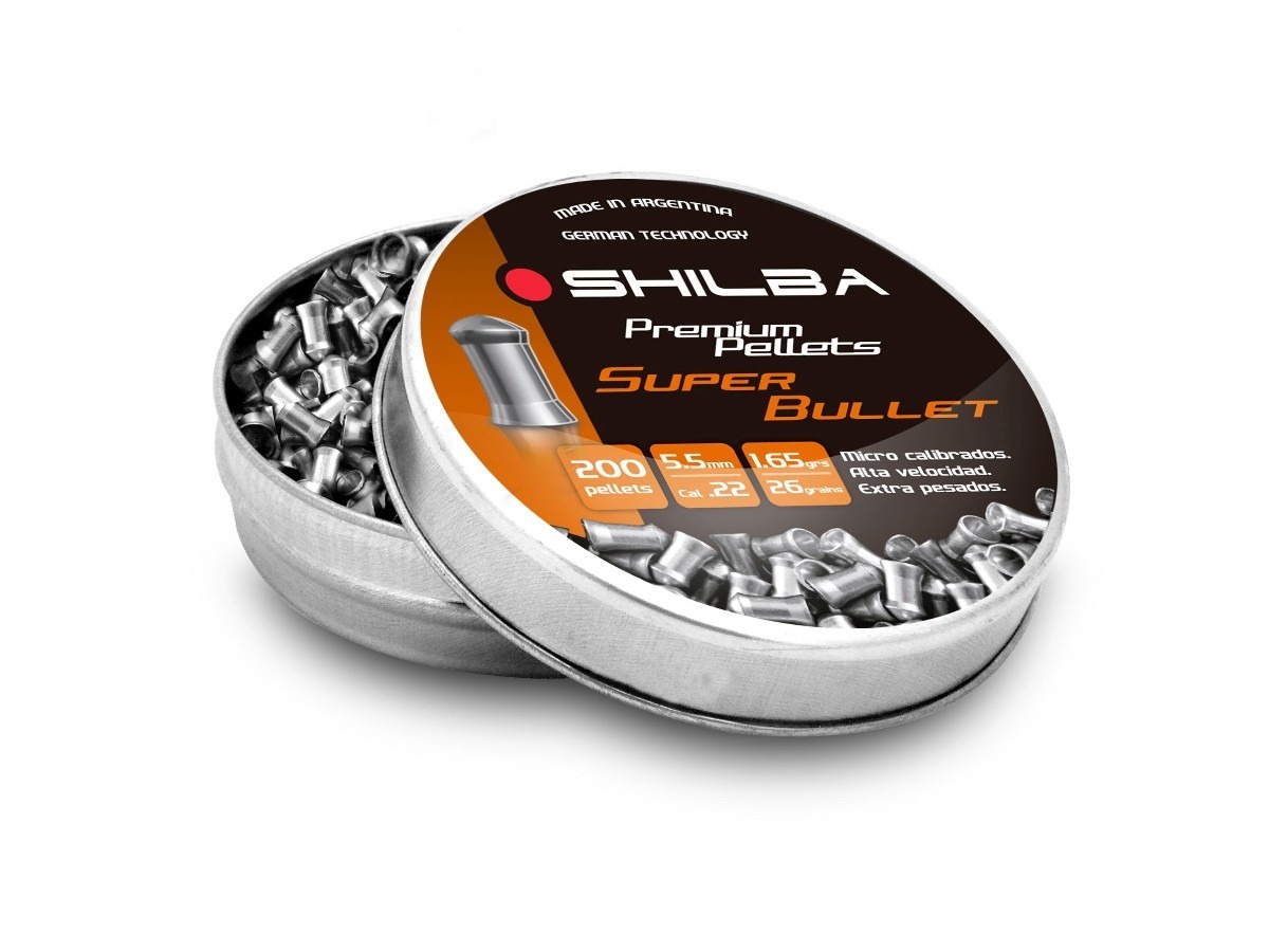 Balines Shilba Premium Pellets Super Bullet 5,5 - Lata X200