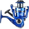 Reel Frontal Waterdog Tahoe 603 Variada 3 Rulemanes Der/izq. Color Azul Lado De La Manija Derecho/izquierdo