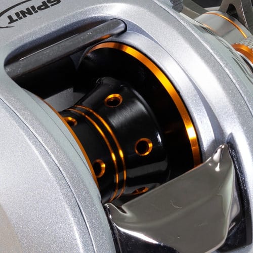Reel Spinit Kf 204 Pesca Rotativo Bait Huevito Izquierdo Color Plateado