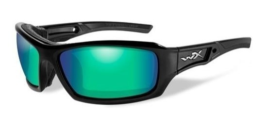 Anteojos Wiley X Echo Verde/negro - Uv 100 % - Selenite