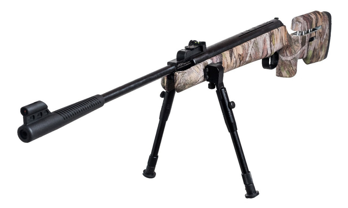 Rifle Fox Nitro Black Custom Camo 5,5mm 840fps C/bípode Acce