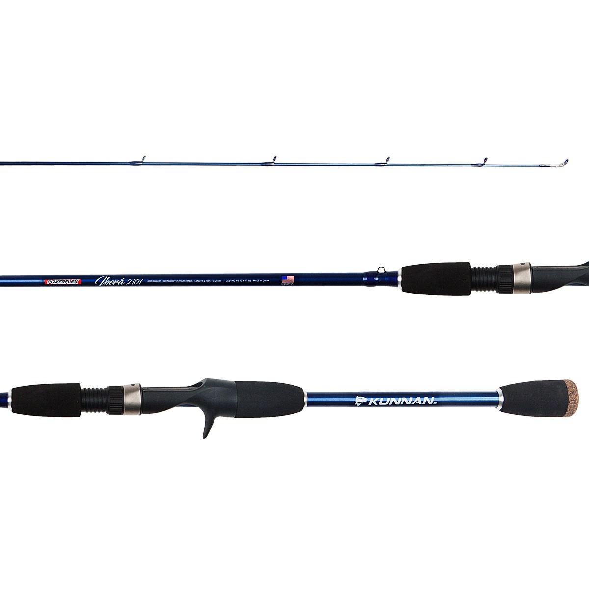Caña De Pesca Kunnan Ibera 2,10 m 1 Tramo 10-17 Libras Liviana Tararira
