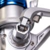 Reel Frontal Spinit Lb 401 1 Ruleman Ideal Spinning Pejerrey Color Negro Con Dorado Lado De La Manija Derecho/izquierdo