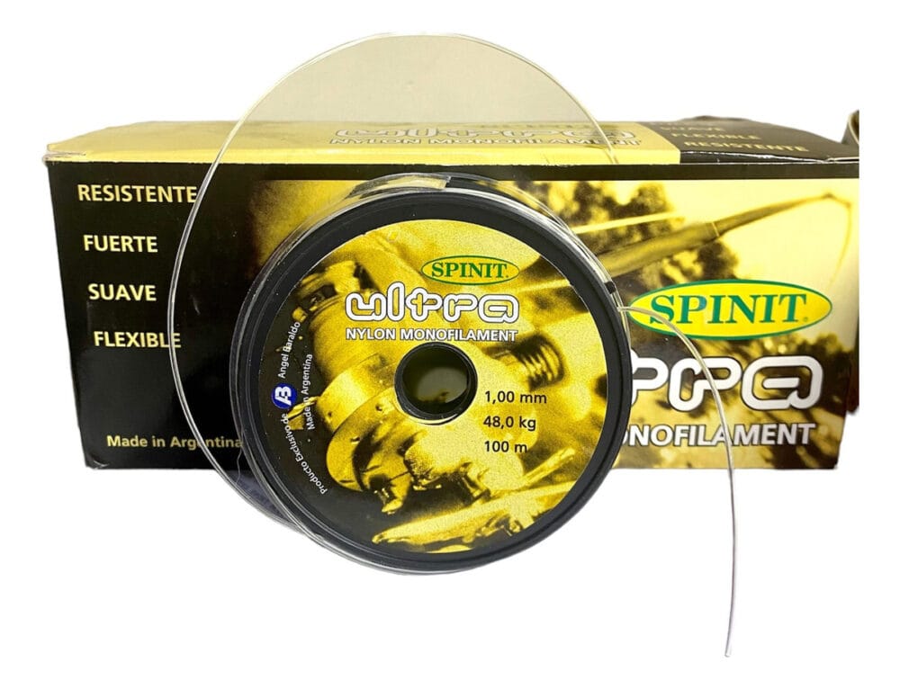 Nylon Spinit Ultra 1 Mm 48 Kg Tanza Pesca X100m Transparente
