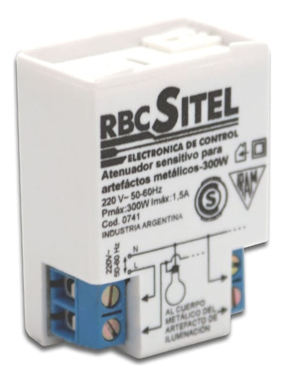 Atenuador De Luz Sensitivo Para Artefactos Metálicos 300 W