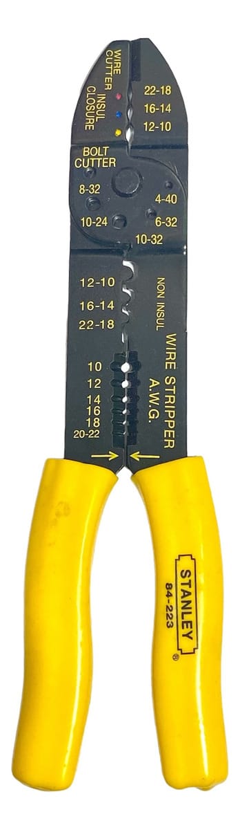 Pinza Crimpeadora Terminales Electricidad Stanley 84-223