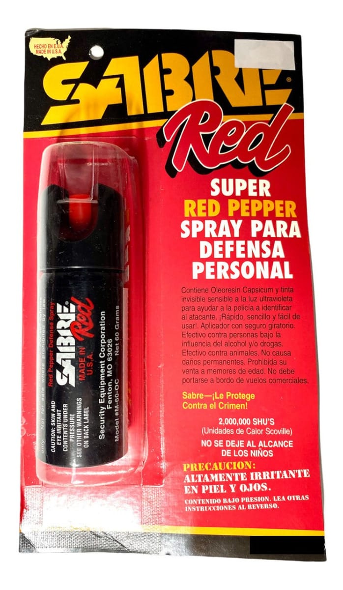 Gas De Defensa Personal Sabre De 60 Gr