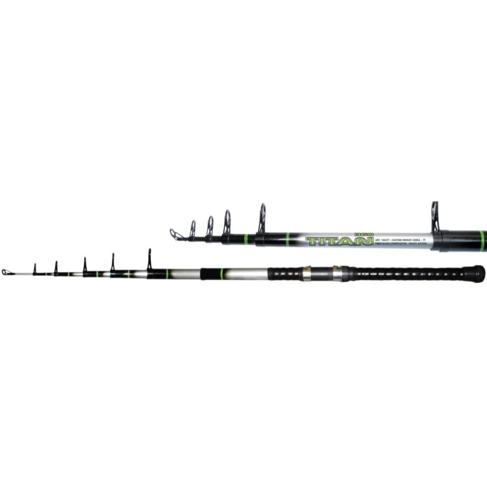 Caña Spinit Titan 240 Cm - Telescop. - 5tr - Fibra De Vidrio