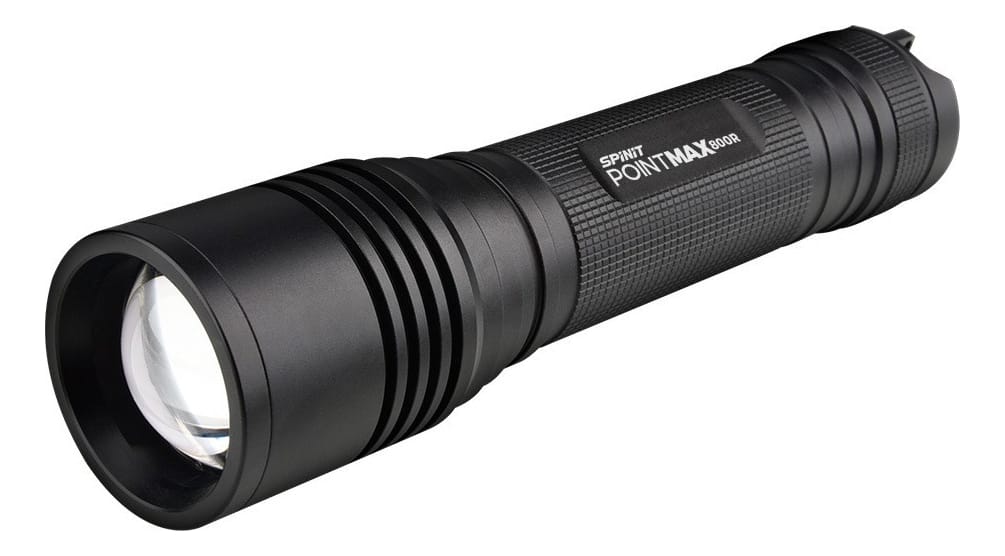 Linterna Spinit Pointmax 800r Recargable Usb 800 Lm Zoom Color De La Linterna Negro Color De La Luz Blanco