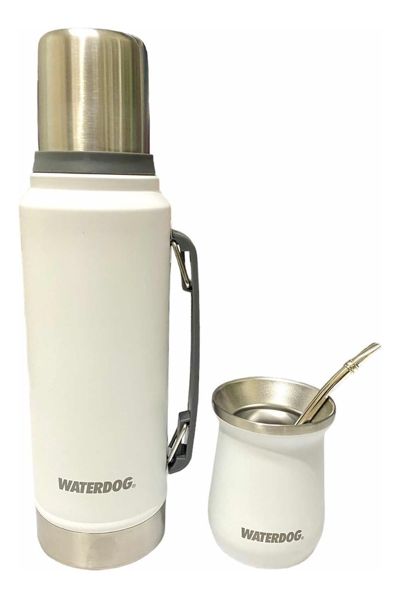 Combo Termo Waterdog Ombu 1lt+mate Waterdog Zoilo+bombilla