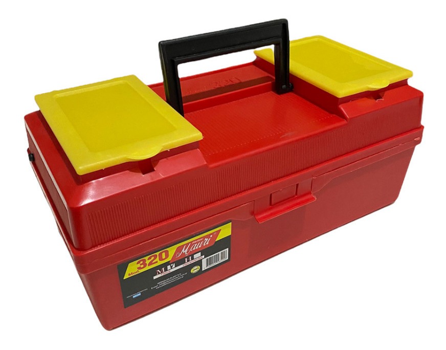 Caja Mauri Pesca 32x16x12,5 Cm 1 Bandeja Dos Tapas Organiz