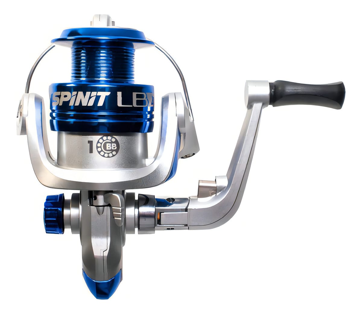 Reel Frontal Spinit Lb 401 1 Ruleman Ideal Spinning Pejerrey Color Negro Con Dorado Lado De La Manija Derecho/izquierdo