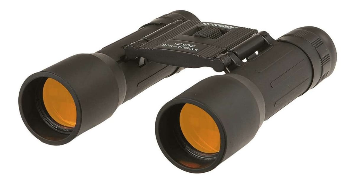Binocular Hokken Travel Ii Tr2- 12x32r Antirreflex Ruby