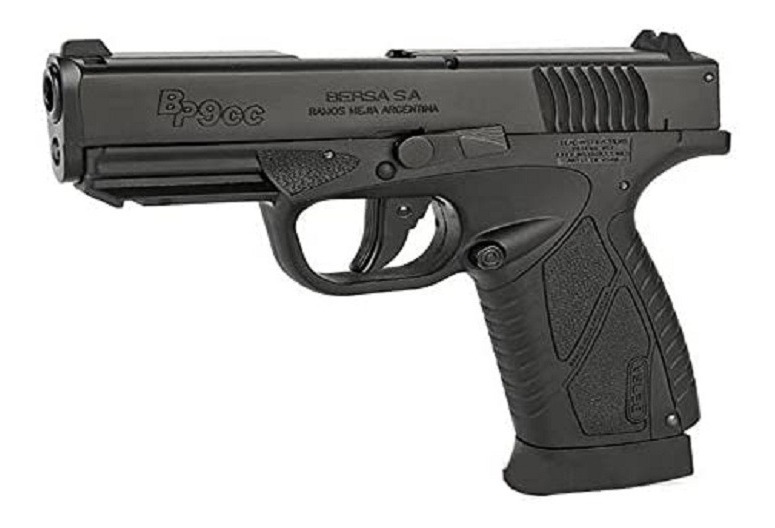 Pistola Asg Bersa Bp9cc Blowback Corr Metal 20 Tiros + Acces