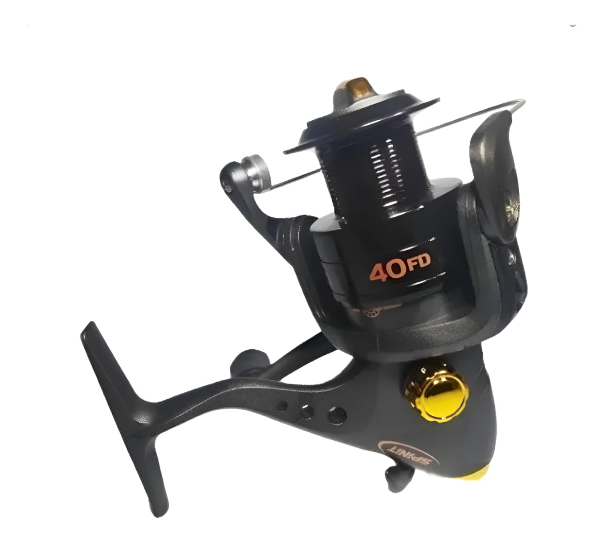 Reel Pesca Frontal Spinit Bg 40 Pejerrey Variada Rio Mar Color Negro Lado De La Manija Derecho/izquierdo