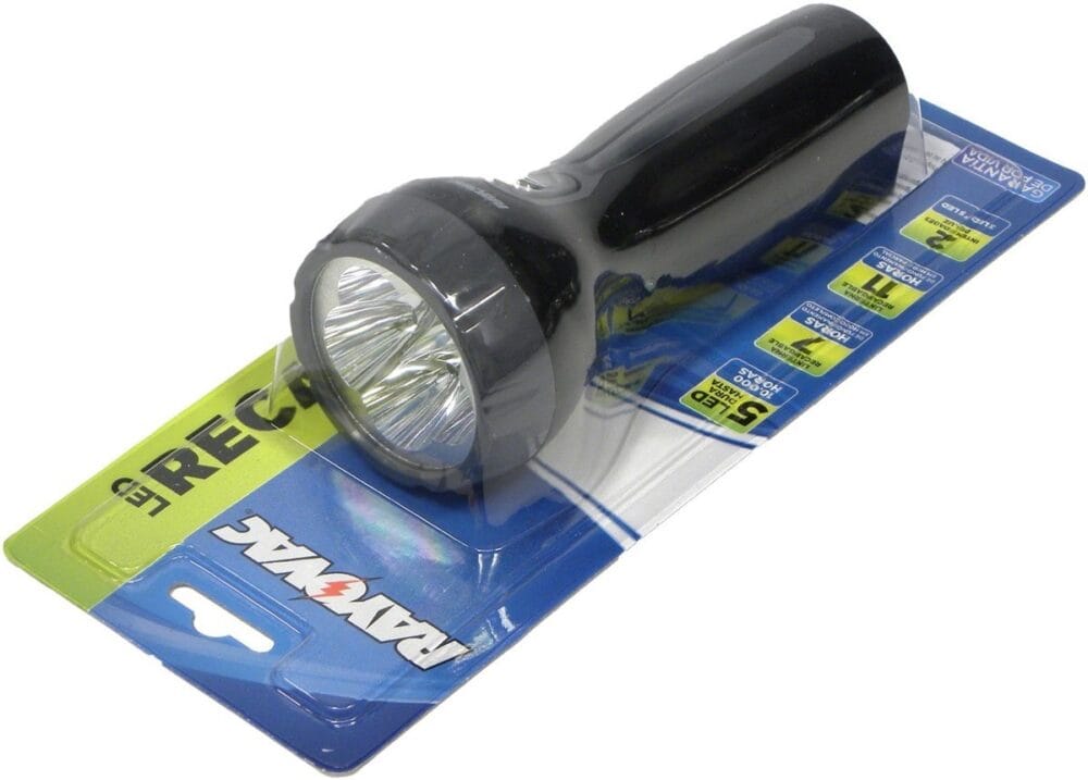 Linterna Rayovac Recmini- 220v- Recargable - 5 Leds